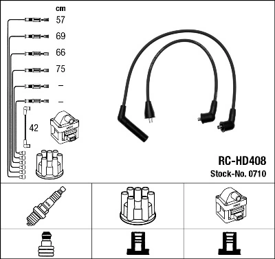 Comprar 2750124C10 Hyundai/Kia Cable de bujía