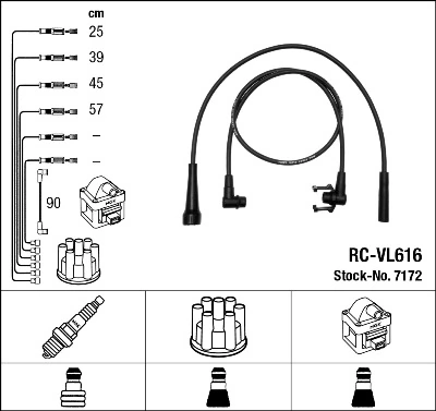 Cables de encendido para Renault 21  (K48)