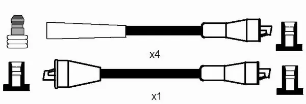 0661 NGK Cables de alta tensión, juego