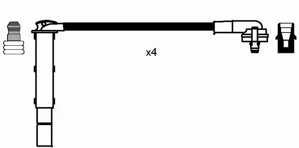 0640 NGK Cables de alta tensión, juego
