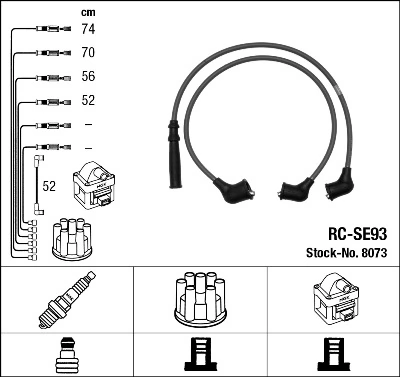 Cables de bujías Suzuki Swift (SF413)