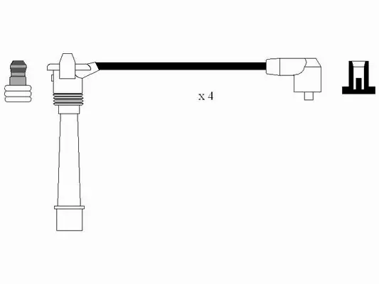 Cables de alta tensión, juego para Fiat Stilo  192