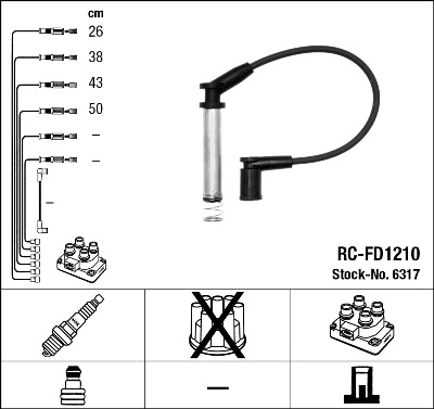 Comprar 986357267 Bosch Cable de bujía