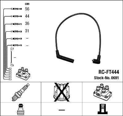 Cables de bujías C1159 VALEO