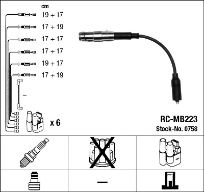 Cables de encendido Mercedes E 