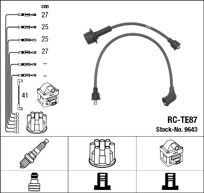 Cables de bujías Toyota Hilux  (N)