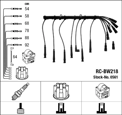 Comprar Juego de cables de alta tensión BMW 3  E30 a bajo precio
