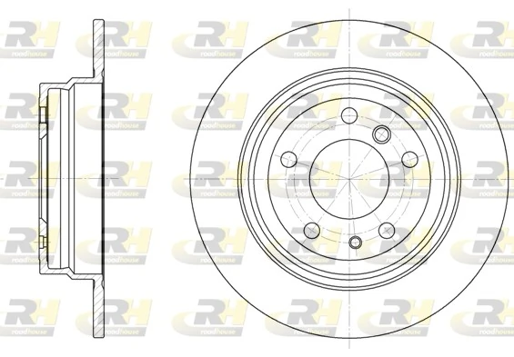 Disco de freno trasero BMW 5 E34
