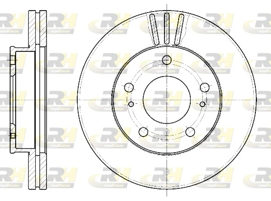 Disco de freno delantero para Nissan Vanette (C23)
