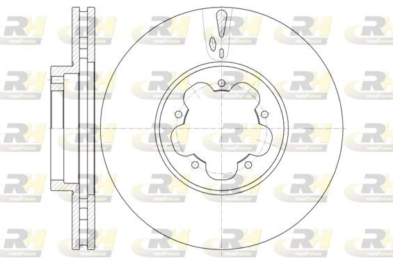 Freno de disco delantero Ford Transit 6 V347/8