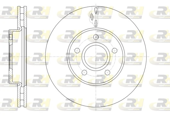 Disco de freno delantero para Mazda 3  (BK)