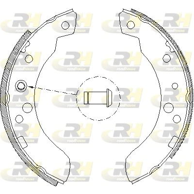 Zapatas de freno traseras Ford Transit  (V)