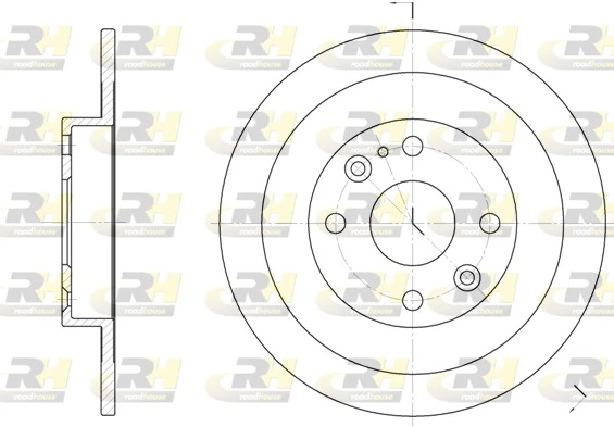 Disco de freno trasero Mazda 323 BG