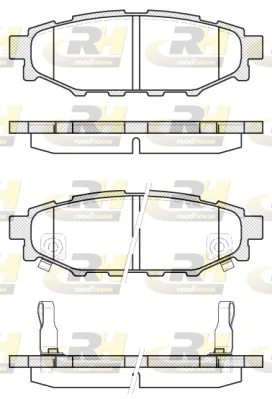 Pastillas traseras para Subaru Impreza III (GR)