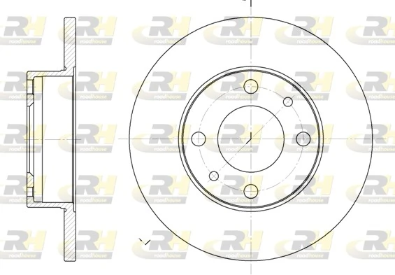 Freno de disco delantero Seat 600