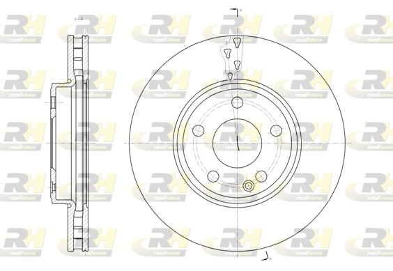 Disco de freno delantero para Mercedes A  (W176)