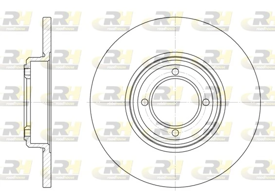 Disco de freno delantero para Peugeot 505  (551A)