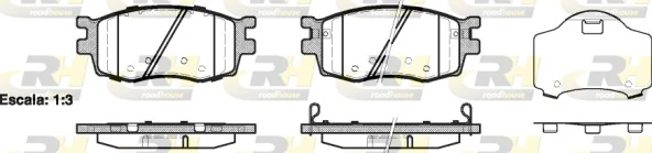 Pastillas de freno delanteras para KIA Rio II (JB)