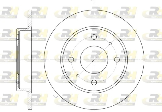 Freno de disco trasero Mitsubishi Colt VII (2008-2012)