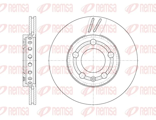 Disco de freno delantero REMSA 670910