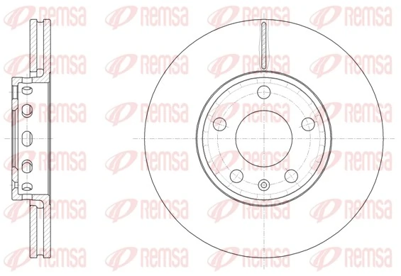Disco de freno delantero REMSA 632810