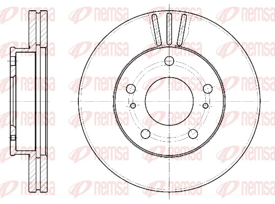 Disco de freno delantero para Nissan Vanette (C23)
