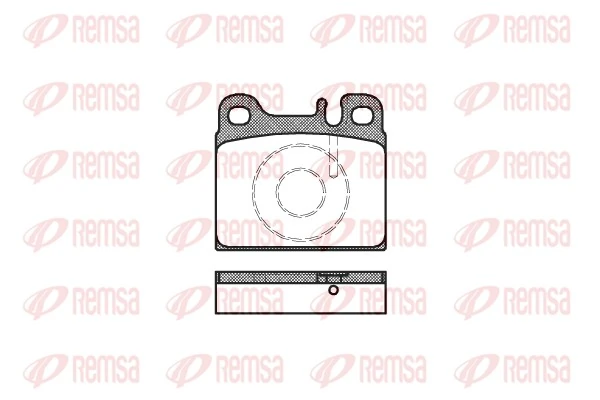 Pastillas traseras Mercedes E  (T123)