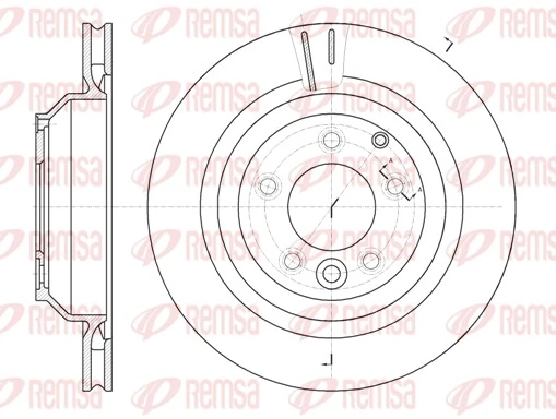 Disco de freno trasero REMSA 6130210