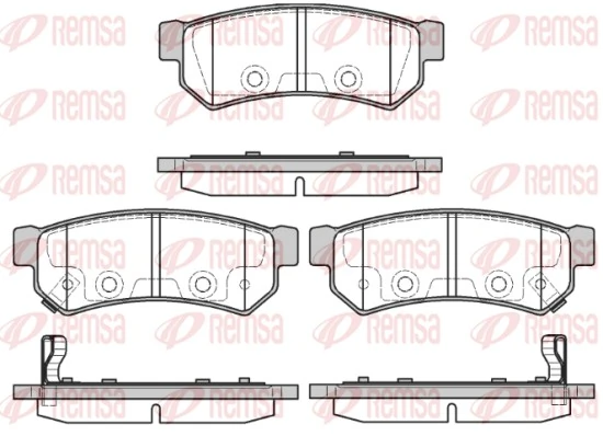 Pastillas de freno traseras para Chevrolet Spark (Matiz) M300