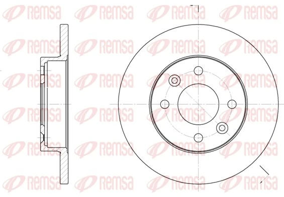 Disco de freno delantero REMSA 606700