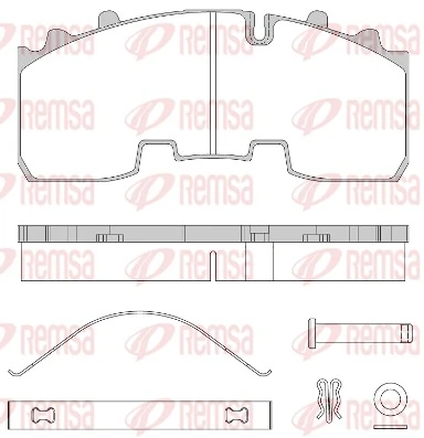 MDP3165K Deutz Pastillas freno traseras