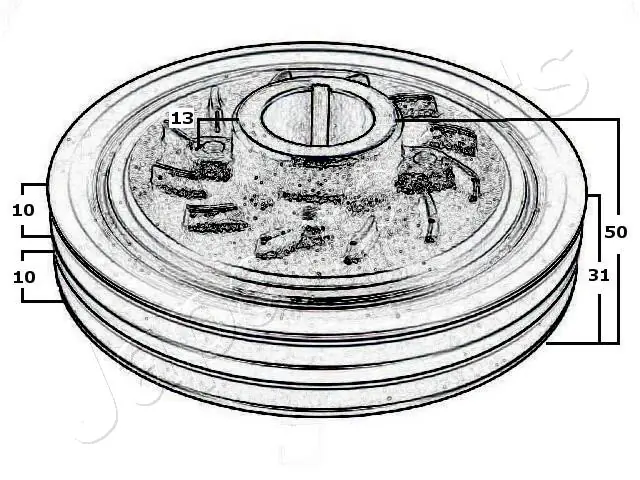 Polea del cigüeñal Japan Parts PU500 precio, desde 104,63 EUR