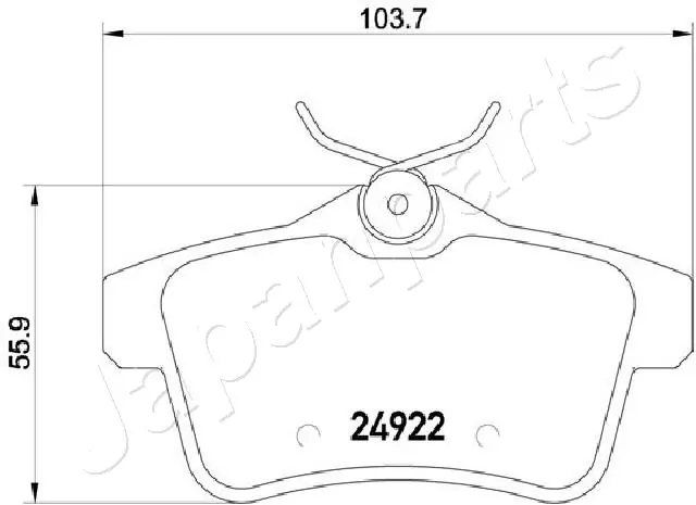 PP0604AF Japan Parts Pastillas freno traseras