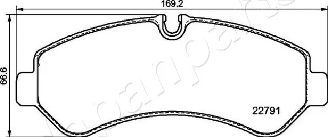 PP0536AF Japan Parts Pastillas freno traseras