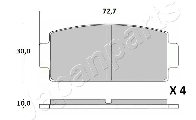 PPMC02 Japan Parts Pastillas freno traseras
