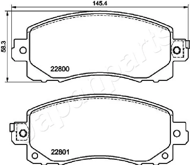 PA713AF Japan Parts Pastillas delanteras