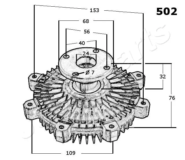 Embrague, ventilador de refrigeración Japan Parts VC502 precio, desde 183,41 EUR