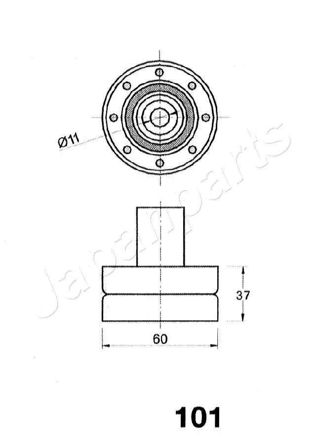 BE101 Japan Parts Polea tensora intermedio de correa dentada