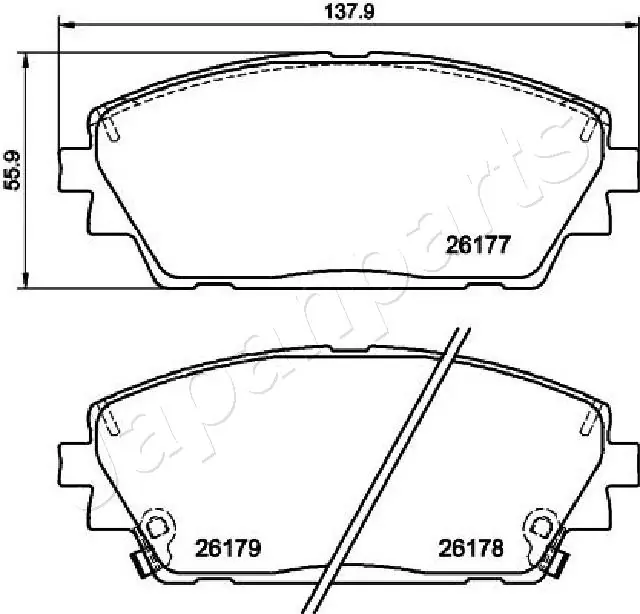 PA3002AF Japan Parts Pastillas delanteras