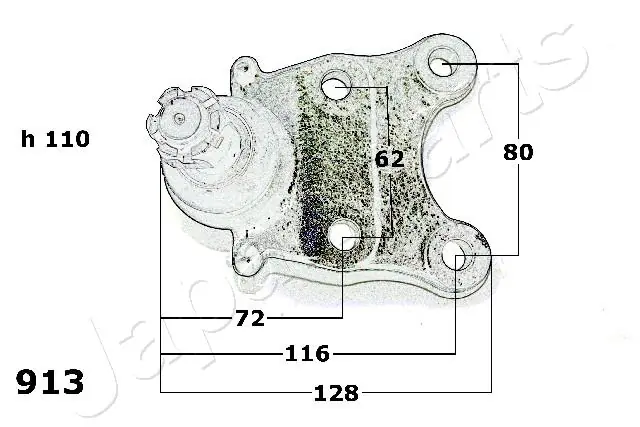 BJ913 Japan Parts Rótula inferior de suspensión