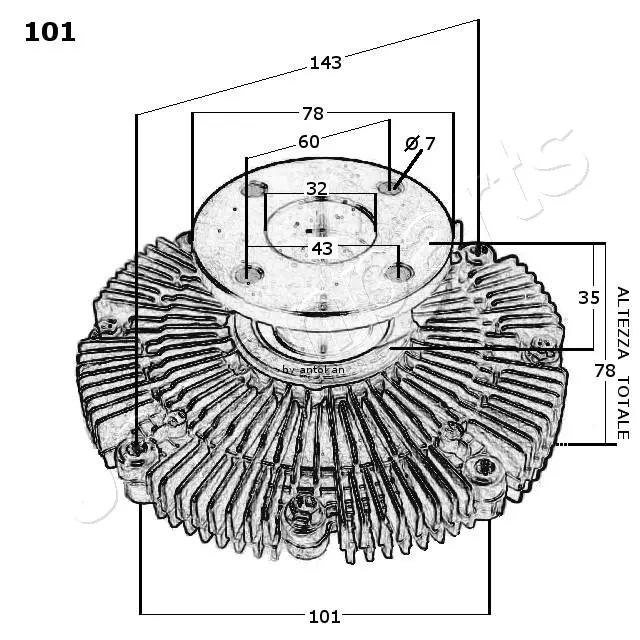 Embrague, ventilador de refrigeración Japan Parts VC101 precio, desde 163,31 EUR
