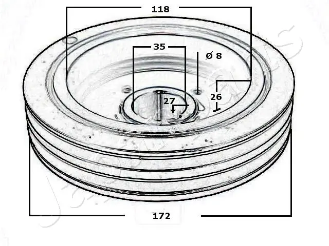 Comprar PU500 Japan Parts La polea del cigüeñal