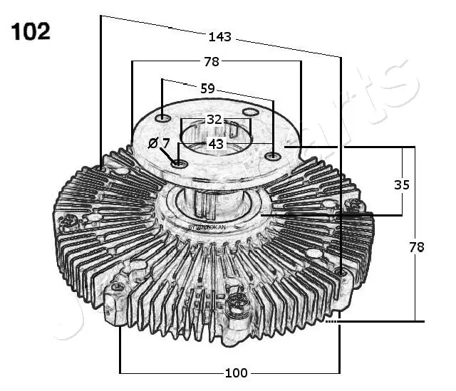 Embrague, ventilador de refrigeración Japan Parts VC102 precio, desde 163,31 EUR