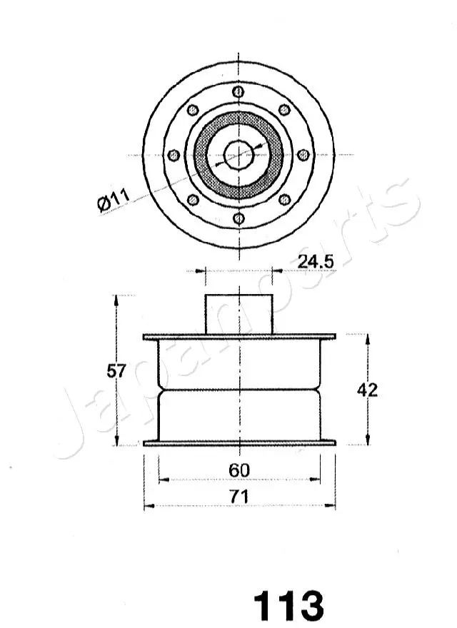 BE113 Japan Parts Polea tensora intermedio de correa dentada