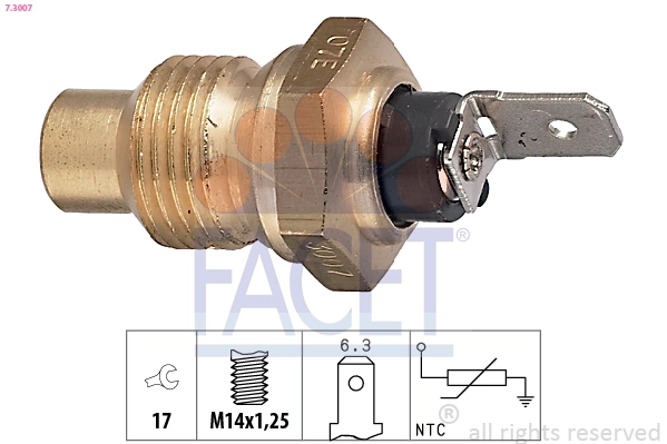 7701348488 Renault (RVI) Sensor temperatura refrigerante