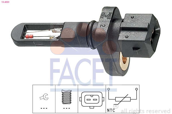 Sensor de temperatura del aire de admisión para Audi A3  8L1