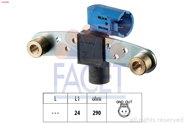 Sensor de posición del cigüeñal para Renault Scenic GRAND II JM0, JM1