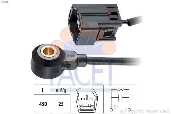 Sensor de detonacion para Ford Fiesta CB1