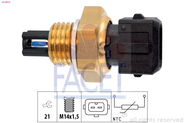 Sensor, temperatura del aire de admisión Daewoo Matiz hatchback (KLYA) (1998 - 2008) precio, desde 21,43 USD