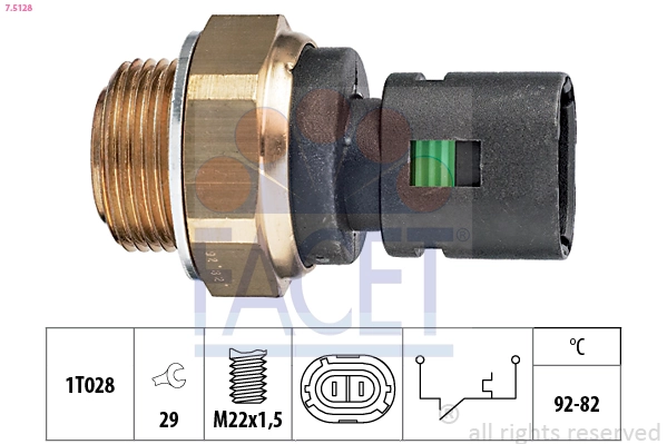 Interruptor de temperatura, ventilador del radiador Renault Kangoo (KC0, KC1)